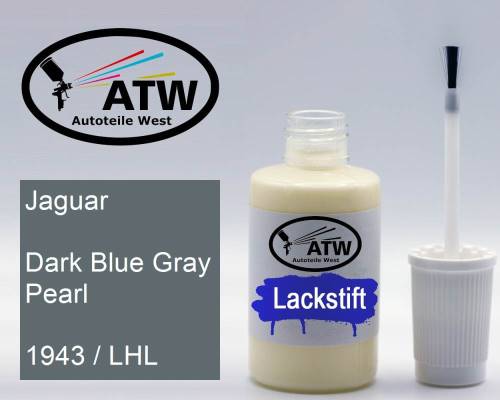 Jaguar, Dark Blue Gray Pearl, 1943 / LHL: 20ml Lackstift, von ATW Autoteile West.